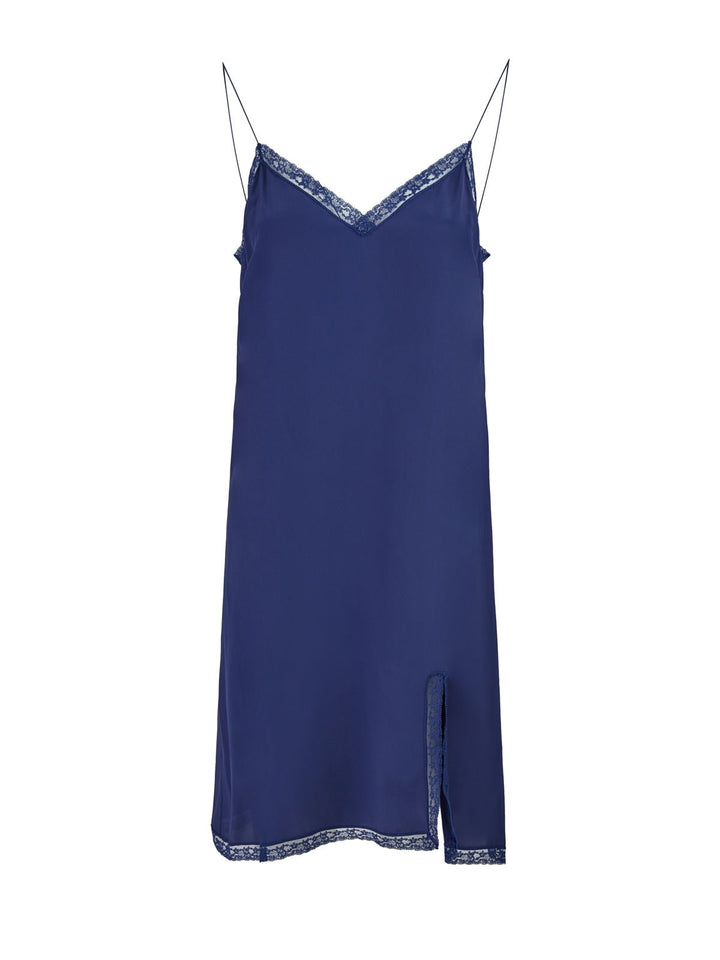 Gucci - Gucci Blu Viscose and Cotton Mid Long Dress - 685923ZJT764912_42 - Ask Me Wear