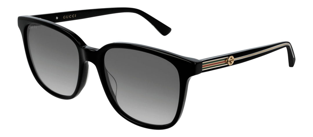 GucciSunglasses - Gucci GG 0376SN 001 Square Plastic Black Sunglasses with Grey Gradient Lens - GG_0376SN_001_54mm - Ask Me Wear