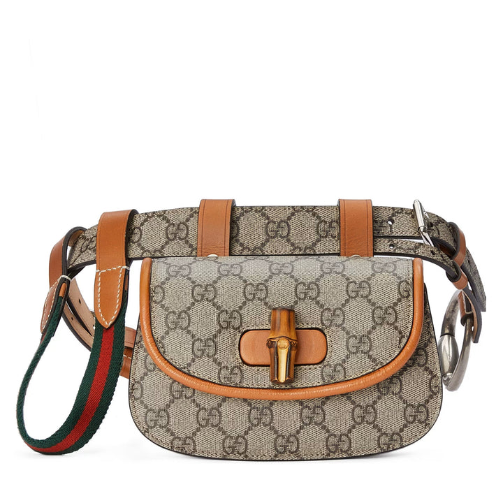 GucciHandbags - Gucci GG Supreme Bamboo 2way Belt Bag - 681137UIQEN8288 - Ask Me Wear