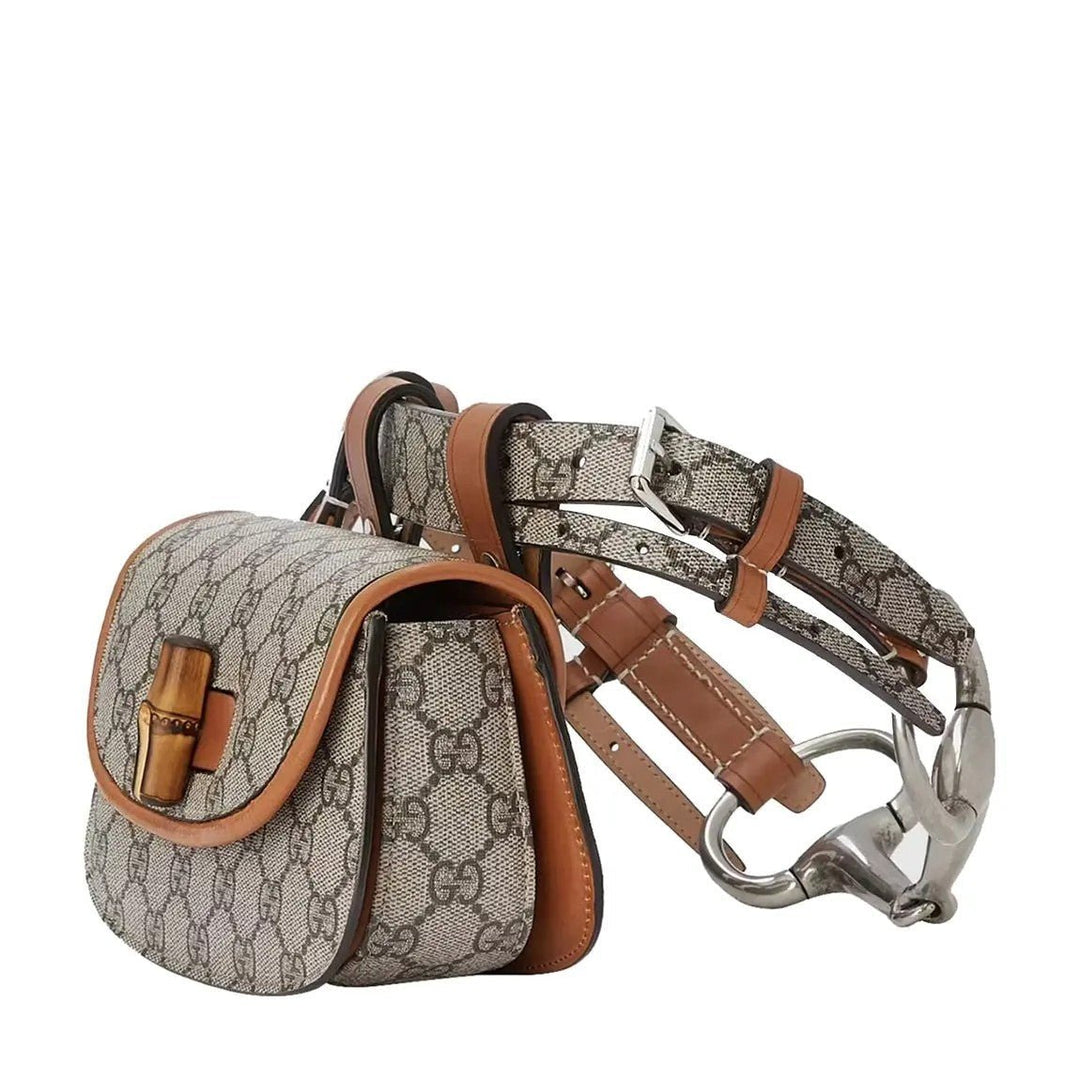 GucciHandbags - Gucci GG Supreme Bamboo 2way Belt Bag - 681137UIQEN8288 - Ask Me Wear