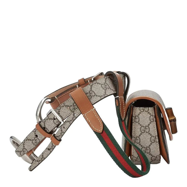 GucciHandbags - Gucci GG Supreme Bamboo 2way Belt Bag - 681137UIQEN8288 - Ask Me Wear