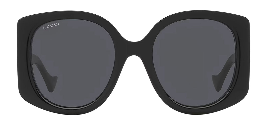 GucciSunglasses - Gucci GUCCI LOGO GG 1257S 001 Square Plastic Black Sunglasses with Grey Lens - GG_1257S_001_53mm - Ask Me Wear