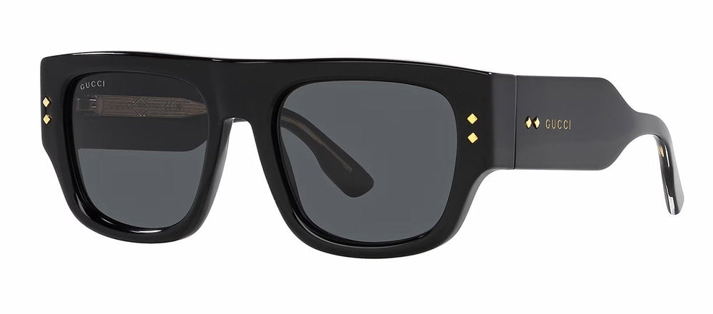 GucciSunglasses - Gucci GUCCI LOGO GG 1262S 001 Square Plastic Black Sunglasses with Grey Lens - GG_1262S_001_54mm - Ask Me Wear