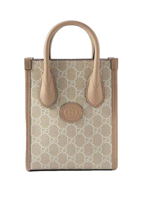 GucciTOTES - Gucci Interlocking G Mini Tote Shoulder Bag - 671623UULBT9683 - Ask Me Wear
