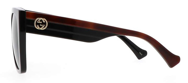 GucciSunglasses - Gucci WEB GG 1300S 001 Square Plastic Black Sunglasses with Grey Lens - GG_1300S_001_55mm - Ask Me Wear