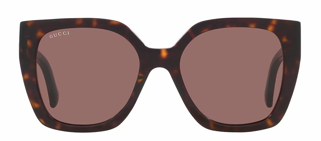 GucciSunglasses - Gucci WEB GG 1300S 002 Square Plastic Havana Sunglasses with Brown Lens - GG_1300S_002_55mm - Ask Me Wear