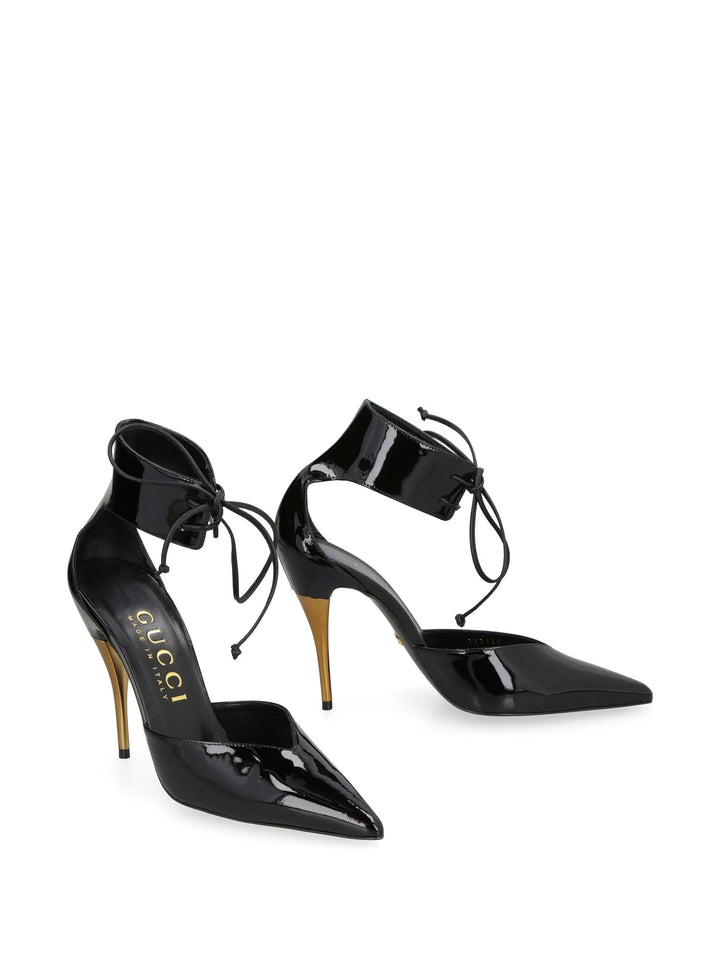 GucciWomen > Footwear > Pumps & Heels > Heels - PRISCILLA ANKLE CUFF PINK LEATHER POINTED TOE PUMPS - 717159AAA591000 - Ask Me Wear