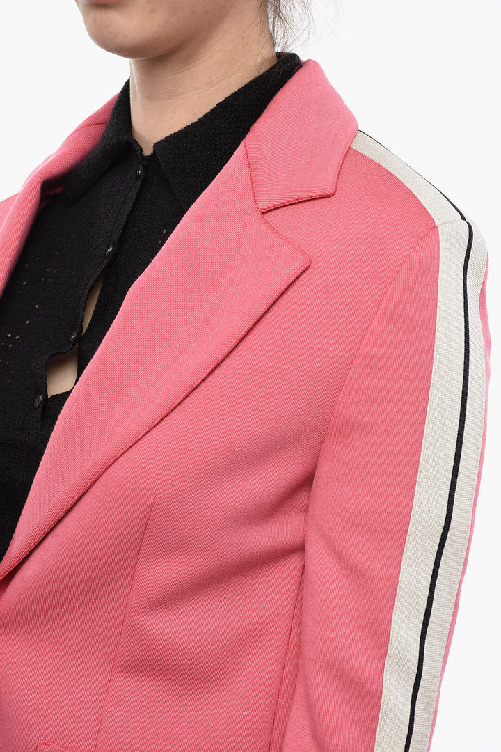 Palm Angels Half-Lined TRACK Blazer With Contrasting Blazer