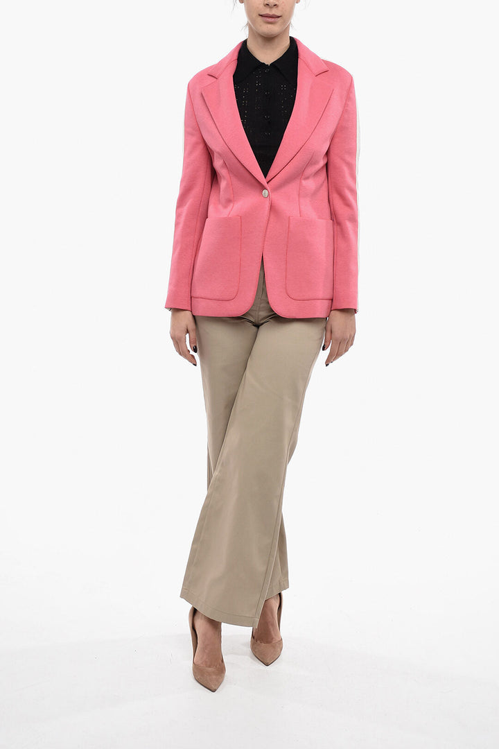 Palm Angels Half-Lined TRACK Blazer With Contrasting Blazer