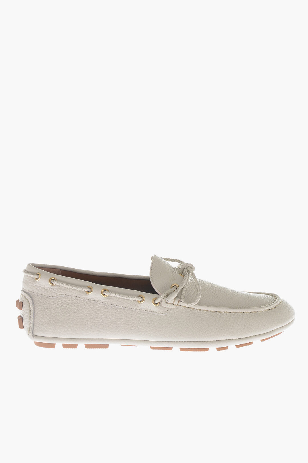 Bally Hammered Leather Boat Lorafers