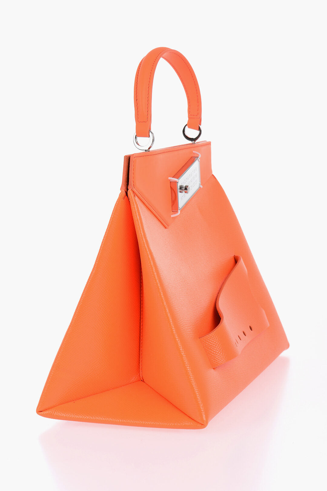Maison Margiela Hammered Vegan Leather Neon Handbag
