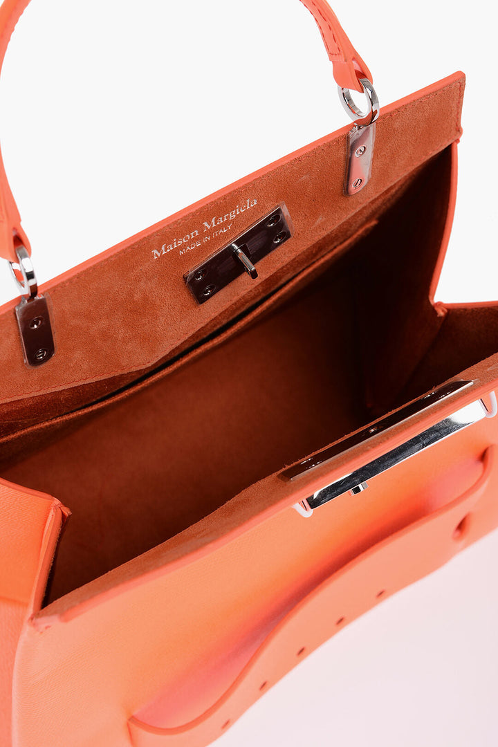 Maison Margiela Hammered Vegan Leather Neon Handbag