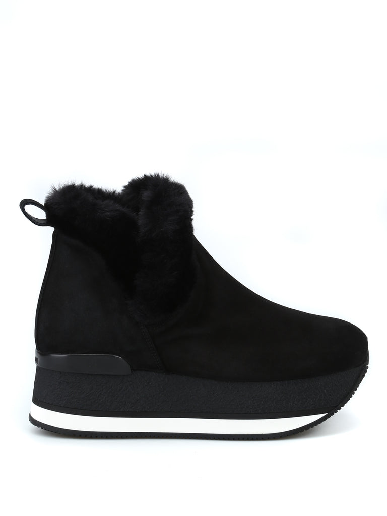【送料&関税込】Hogan H619 Ankle Boot With Faux Fur Hogan Faux Fur Trim Booties – Ask Me Wear