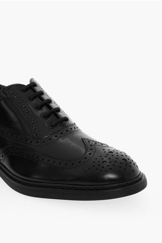 Shoes - Hogan Leather Oxfords With Brogues details - 0160156603284119IT0309105 - Ask Me Wear