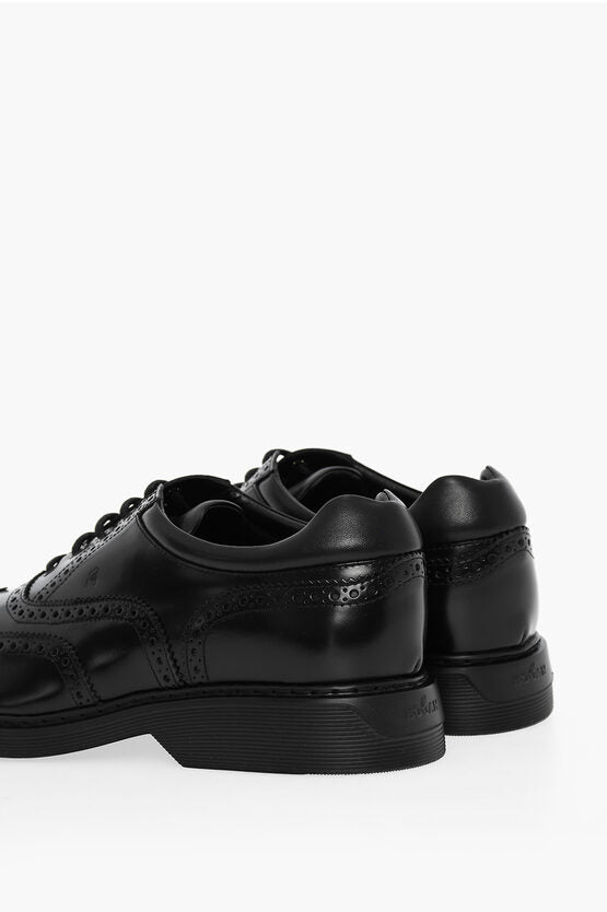 Shoes - Hogan Leather Oxfords With Brogues details - 0160156603284119IT0309105 - Ask Me Wear