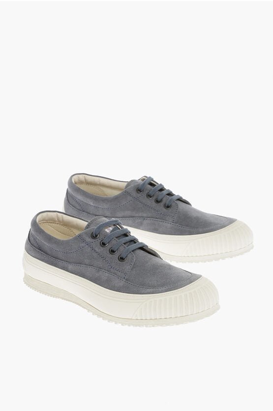 Shoes - Hogan Suede Low - Top Sneakers with Contrasting Sole - 0135285203090236IT7697642 - Ask Me Wear