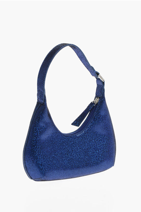 By Far Holographic Effect Soft Leather MINI AMBER Shoulder Bag