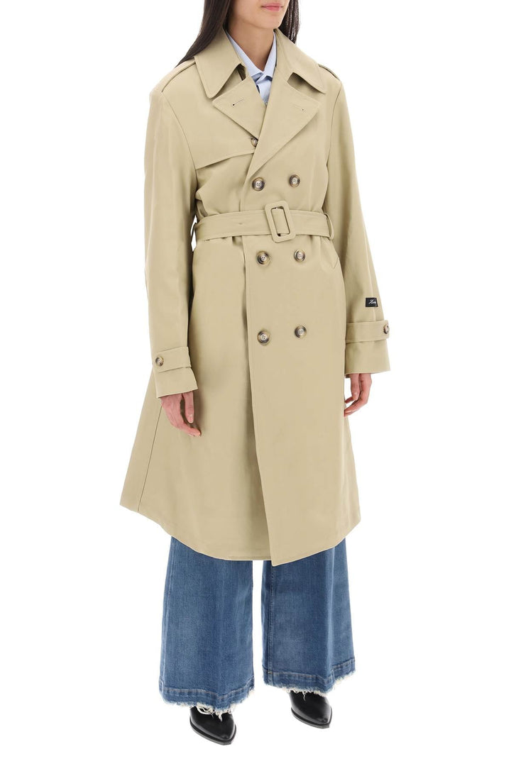 Clothing - Homme Girls Cotton Double - Breasted Trench Coat - 241A39DIM000001 - KHK - m - Ask Me Wear