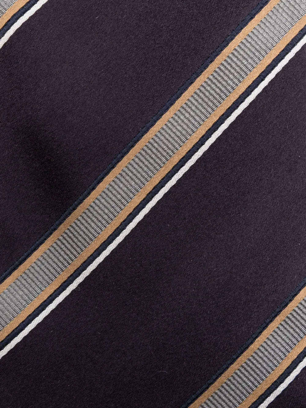Brunello Cucinelli Striped Jacquard Silk Tie