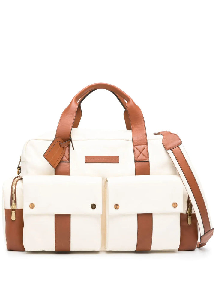 Brunello Cucinelli Logo-Patch Zipped Holdall