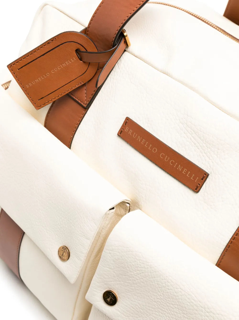 Brunello Cucinelli Logo-Patch Zipped Holdall