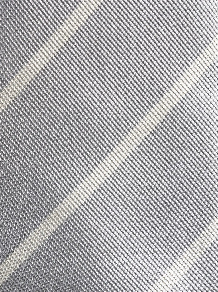 Brunello Cucinelli Stripe-Print Silk Tie in Grey