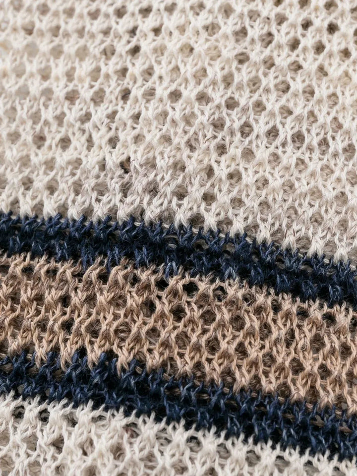 Brunello Cucinelli Open-Knit Cotton-Linen Scarf