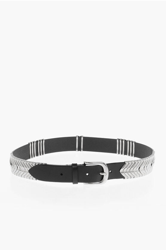 Accessories - Belts - Isabel Marant LeatherBelt with Metal Detailing 35mm - 900182259900 - Ask Me Wear