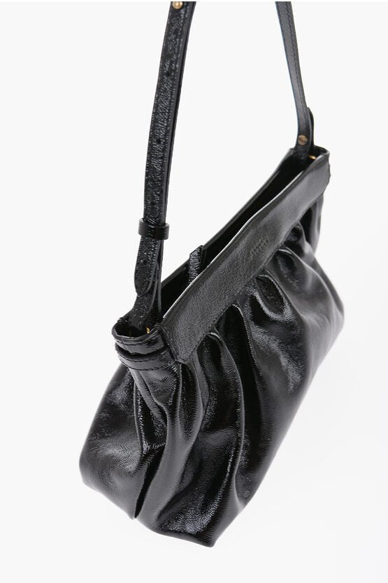 Bags - Isabel Marant Patent Leather LUZ Clutch with Removable Shoulder Strap - 3613615497096 - Ask Me Wear