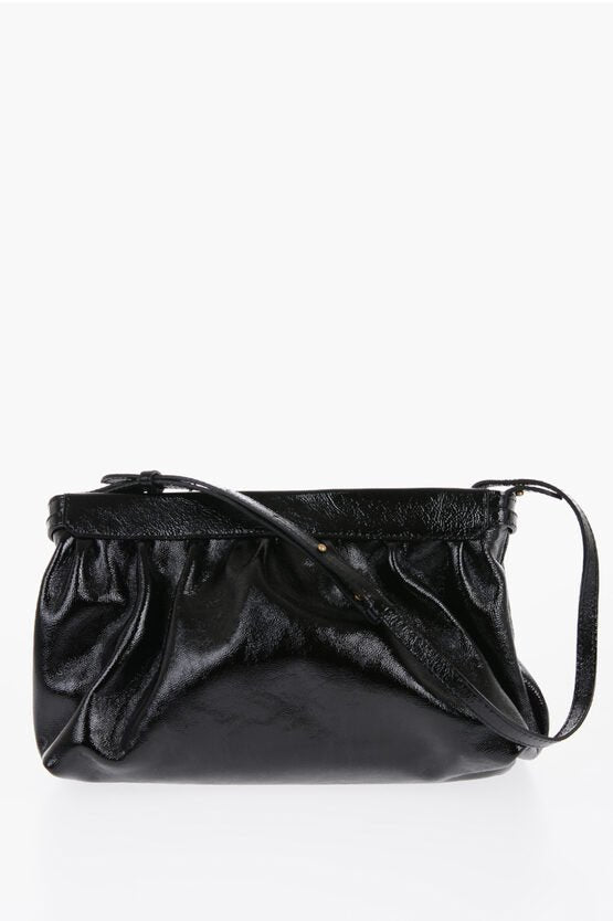 Bags - Isabel Marant Patent Leather LUZ Clutch with Removable Shoulder Strap - 3613615497096 - Ask Me Wear