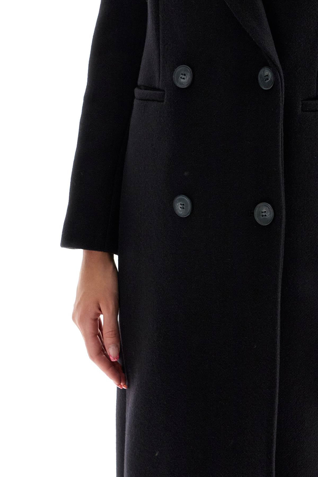 Clothing - Ivy Oak Cayenne Double - Breasted Wool Coat - 242258DCA000007 - BK999 - 34 - Ask Me Wear