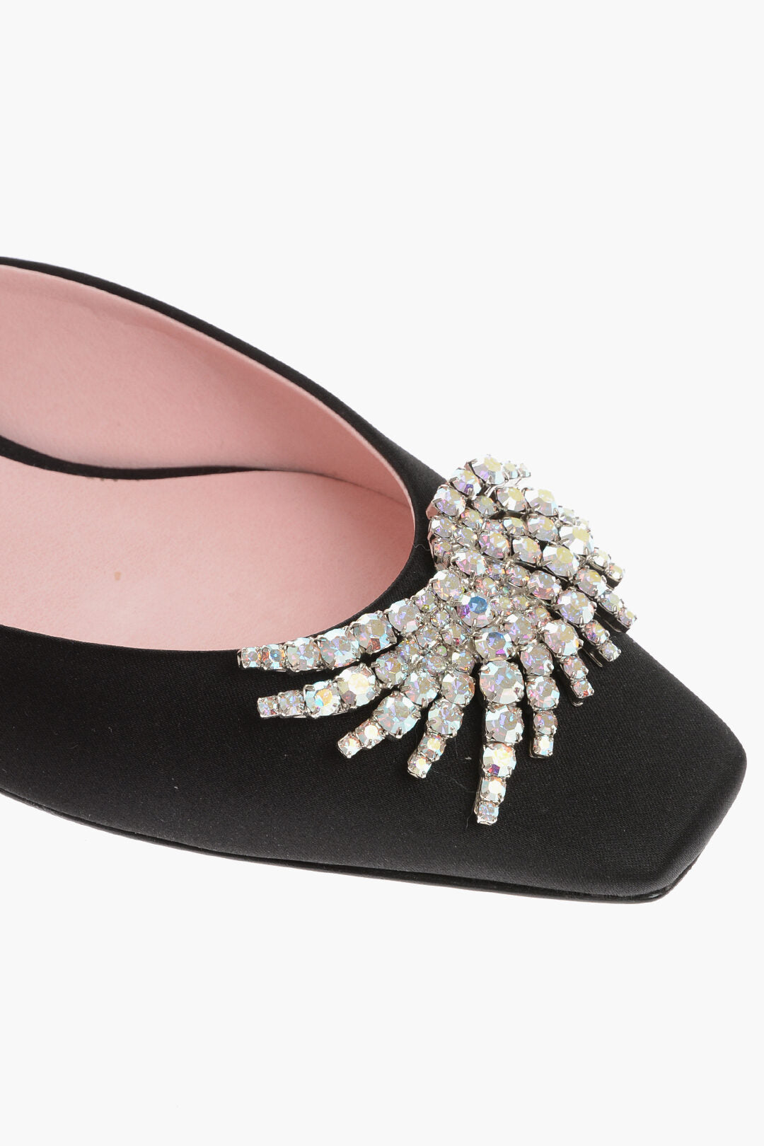 Piferi Jewels Embellished Satin Mules