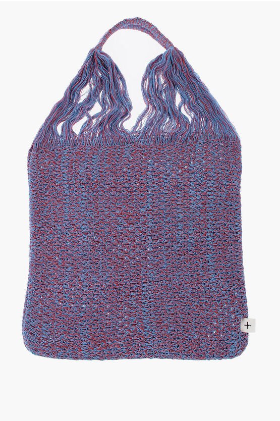 Bags - Jil Sander Double Color Knitted Tote Bag - 8056993732482 - Ask Me Wear