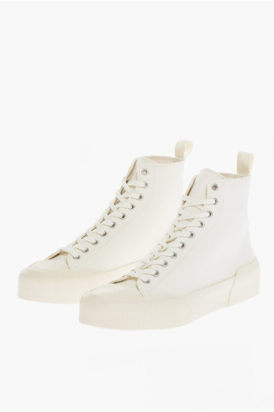 Shoes - Jil Sander Fabric High - tio Sneakers - 8059695143549 - Ask Me Wear