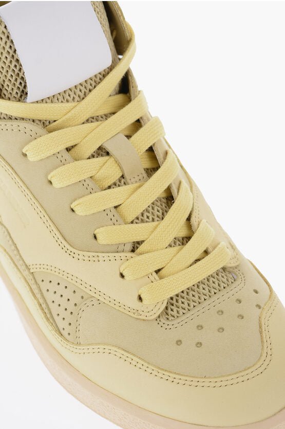 Shoes - Jil Sander Leather BASKET High - Top Sneakers With Rubber Sole - 8056993687041 - Ask Me Wear