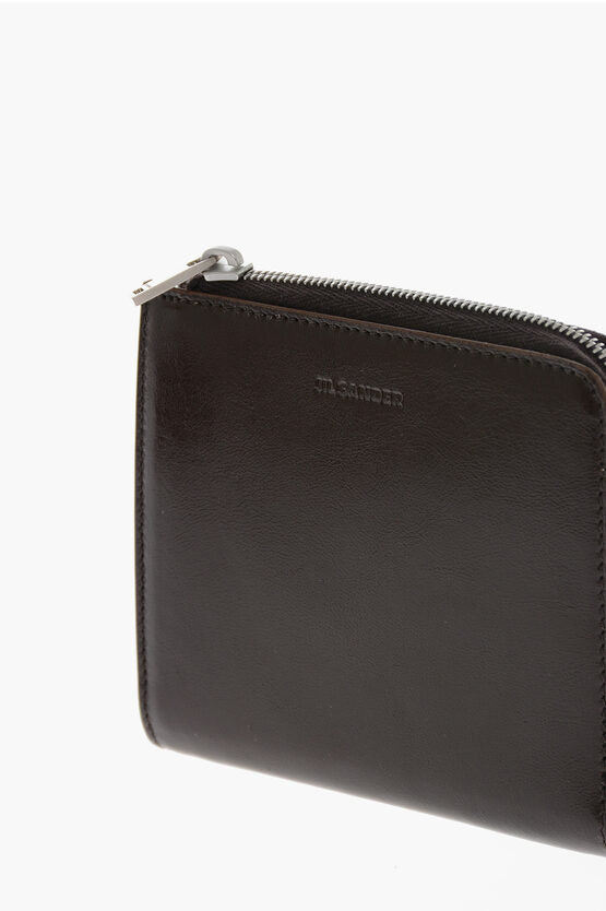 Accessories - Wallets & Card Holders - Jil Sander Leather Card Holder with Zip Closure - 8055062576446 - Ask Me Wear