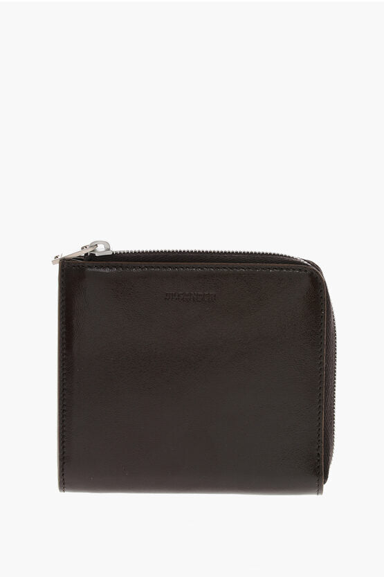 Accessories - Wallets & Card Holders - Jil Sander Leather Card Holder with Zip Closure - 8055062576446 - Ask Me Wear