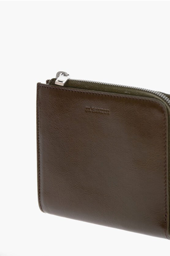 Accessories - Wallets & Card Holders - Jil Sander Leather Card Holder with Zip Closure - 8055062581112 - Ask Me Wear