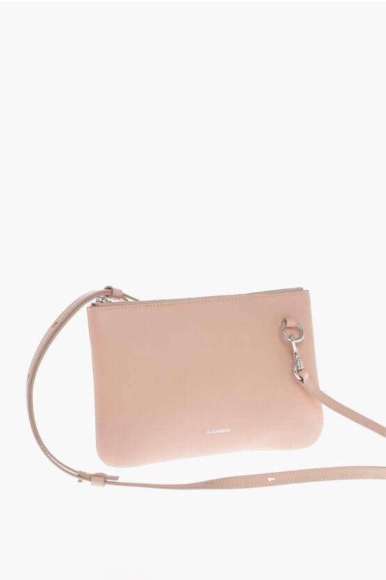 Bags - Jil Sander Leather Clutch with Removable Strap - 8055062619167 - Ask Me Wear