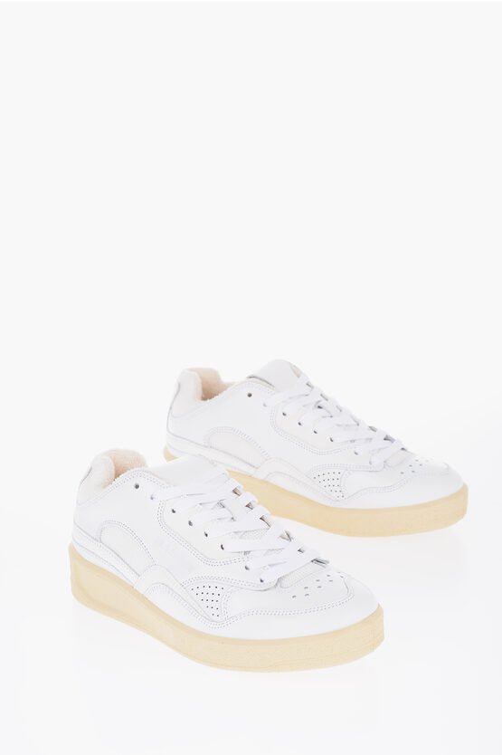 Shoes - Jil Sander Leather Low - Top Sneakers - 8057763585260 - Ask Me Wear