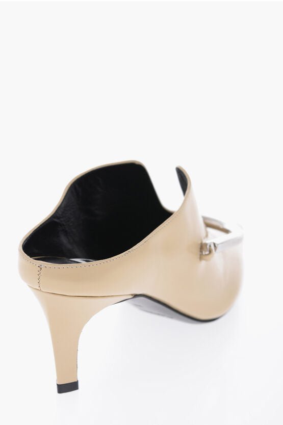 Shoes - Jil Sander Pointed Patent Leather Mules Heel 6 cm - 8056993702591 - Ask Me Wear