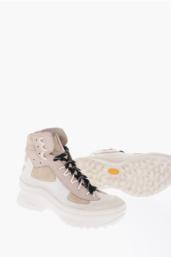 Shoes - Jil Sander Suede Leather High - Top Sneakers - 8057763611006 - Ask Me Wear