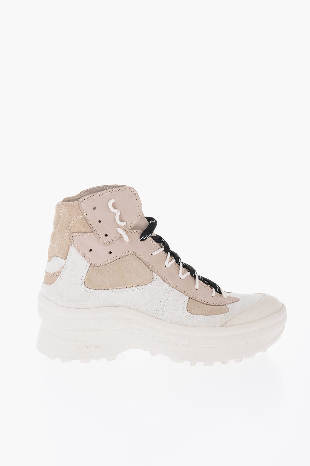 Shoes - Jil Sander Suede Leather High - Top Sneakers With Vibram Soles - 8057763901343 - Ask Me Wear