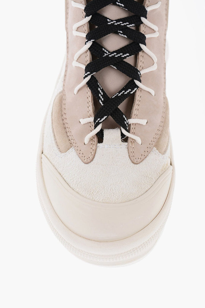 Shoes - Jil Sander Suede Leather High - Top Sneakers With Vibram Soles - 8057763901343 - Ask Me Wear