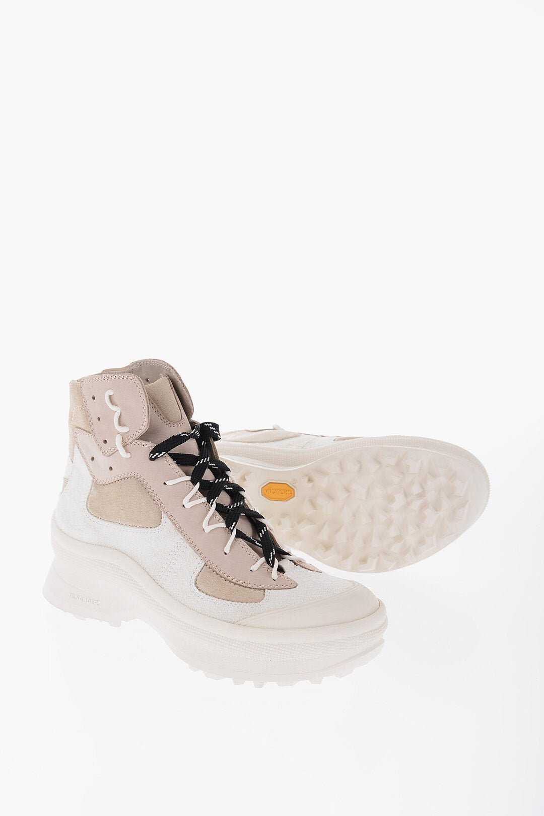 Shoes - Jil Sander Suede Leather High - Top Sneakers With Vibram Soles - 8057763901343 - Ask Me Wear