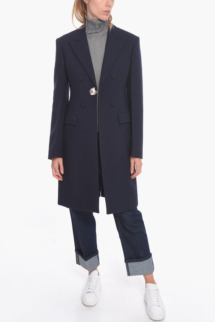 Other - Jil Sander Wool Single - breasted Coat with Metal Application - 000639890045 - Ask Me Wear