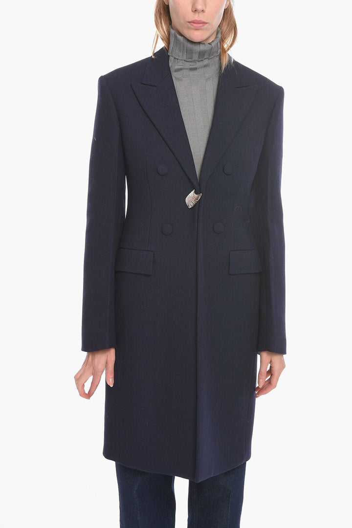 Other - Jil Sander Wool Single - breasted Coat with Metal Application - 000639890045 - Ask Me Wear