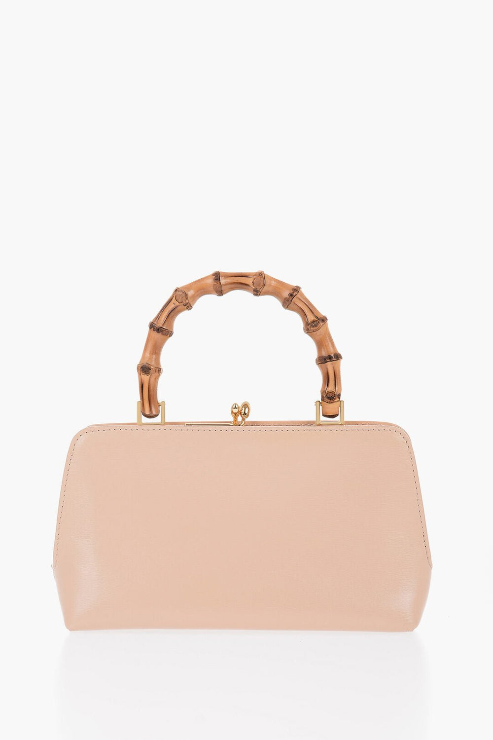 Jil SanderOther - Jil Sander Bamboo Handle Leather Handbag with Clip Clap Closure - 8057763619507 - Ask Me Wear