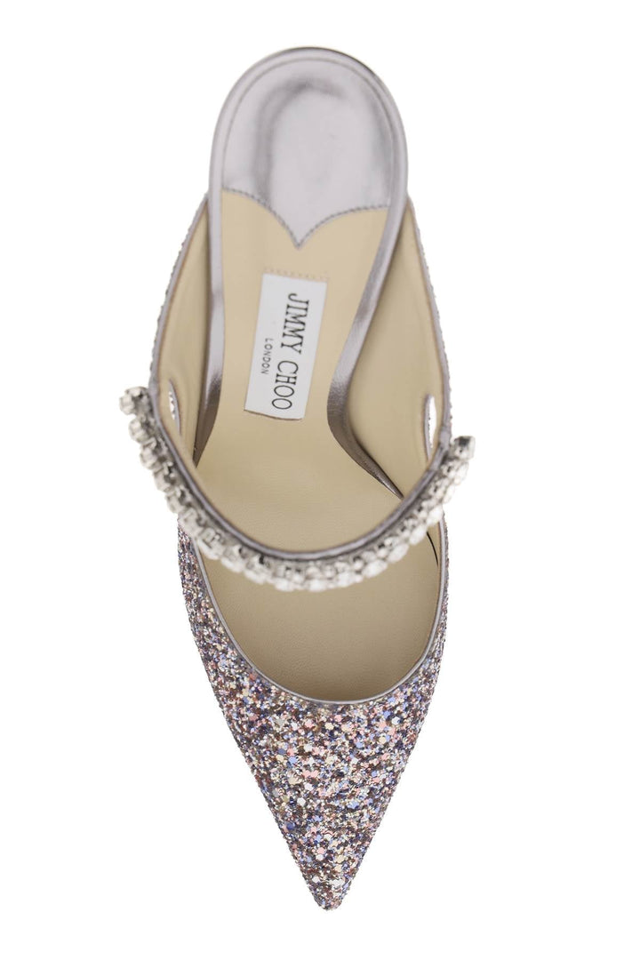 Shoes - Jimmy Choo Bing 100 Glitter Mules - 241516NSD000018 - SPRMX - 39 - Ask Me Wear