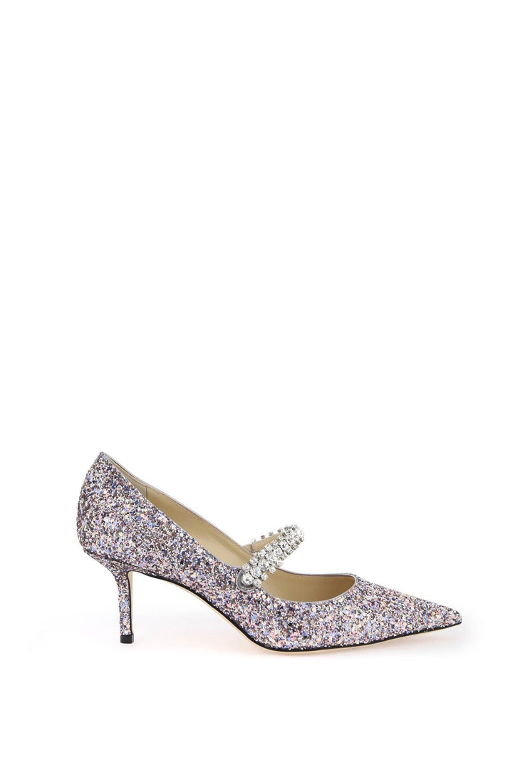 Shoes - Jimmy Choo Bing 65 Pumps With Glitter And Crystals - 241516NDE000010 - SPRMX - 38 - Ask Me Wear